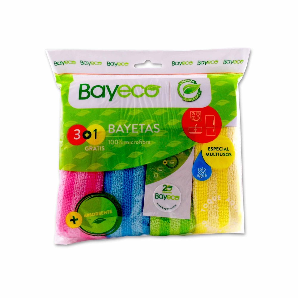 1-4 Unidades 280 g Bayeco Pack De Bayetas Multiusos 3 