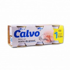 Calvo Atún en Aceite de Girasol - (5 Unidades) - 400g + 1 Unidad Gratis - 80g 